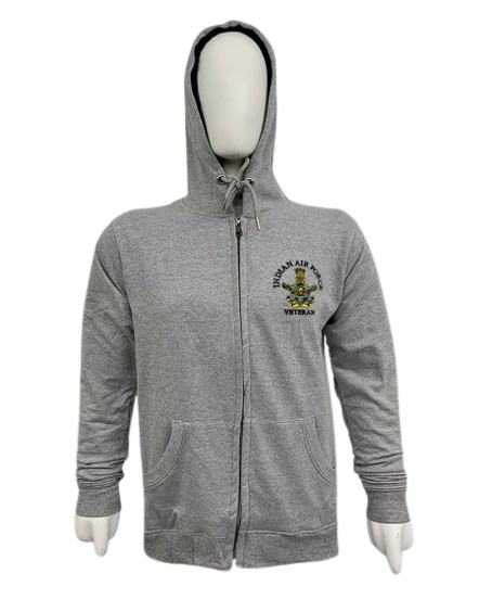 IAF Veteran Hooded Jackets Grey Melange Color