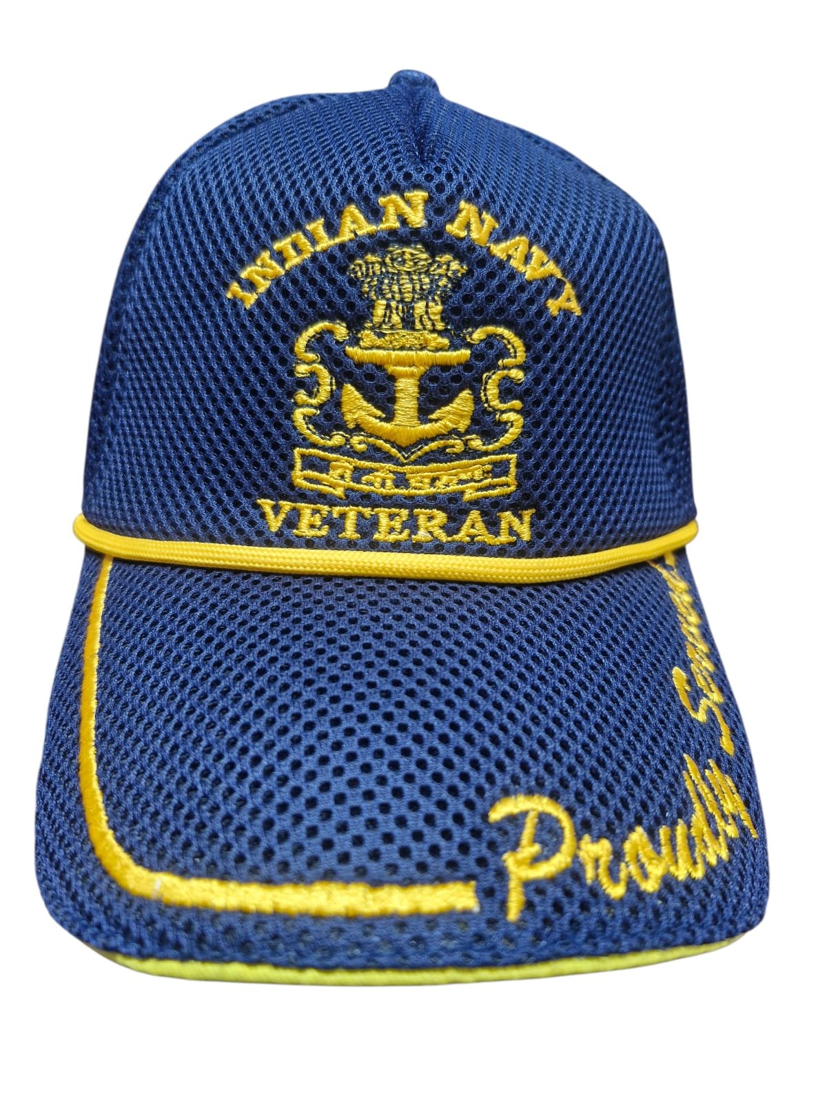Indian Navy Veteran Cap Navy Blue