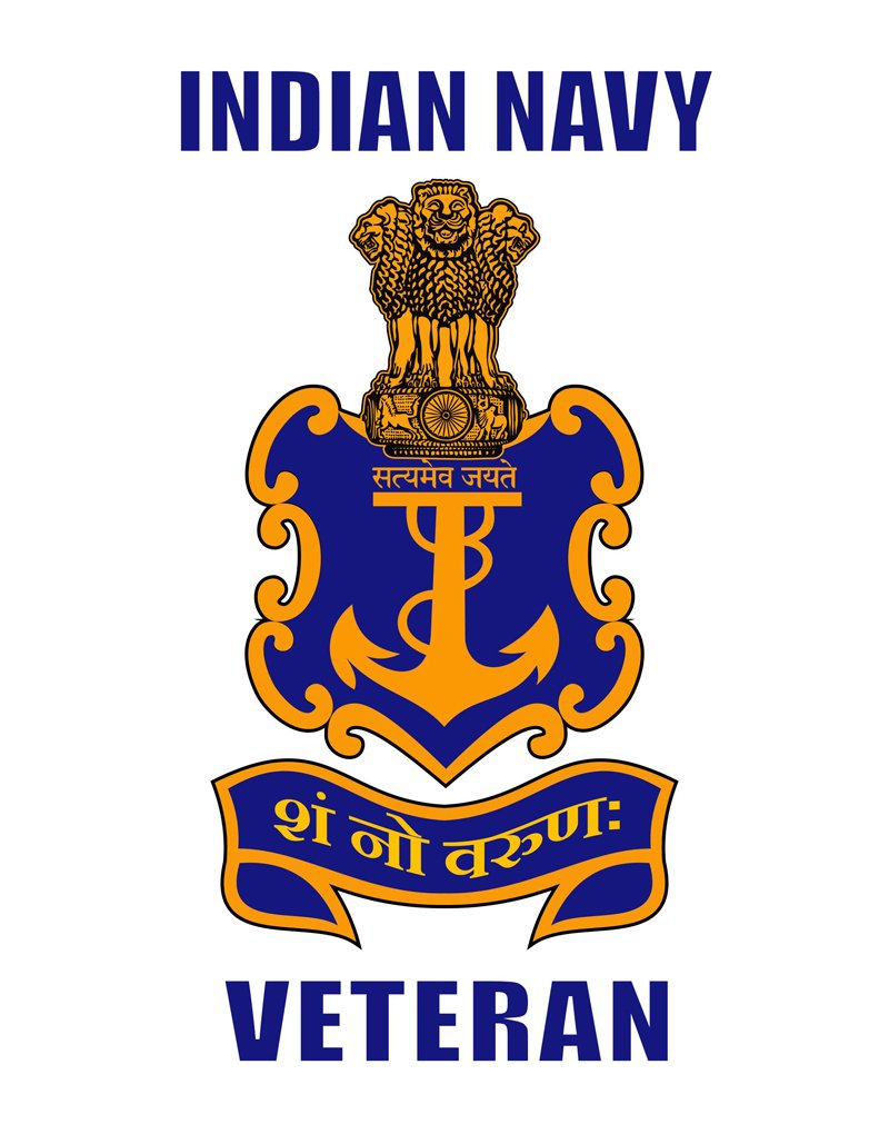 Stickers for two wheelers Reflective Indian Navy Veteran