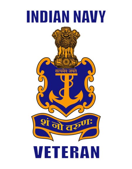 Stickers for four wheelers (Inside) Indian Navy Veteran
