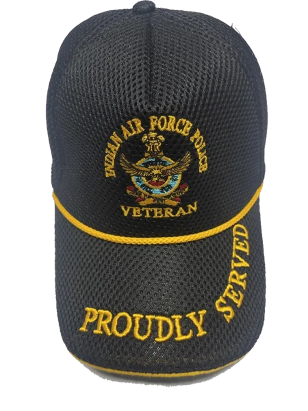 IAF(POLICE) Veteran Cap Black Color