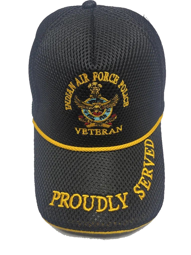 IAF(POLICE) Veteran Cap Black Color