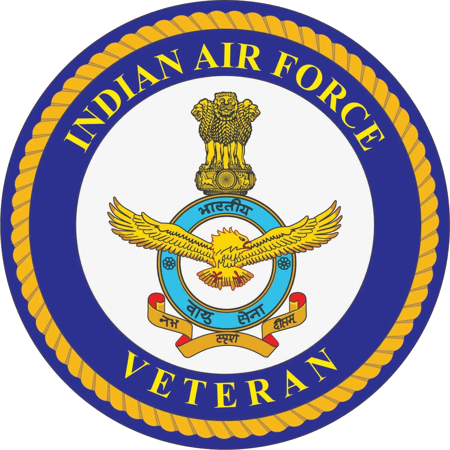 Stickers for four wheelers (IAF Veteran) (Inside)