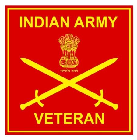 Stickers for four wheelers (Army Veteran) (Inside) – Red